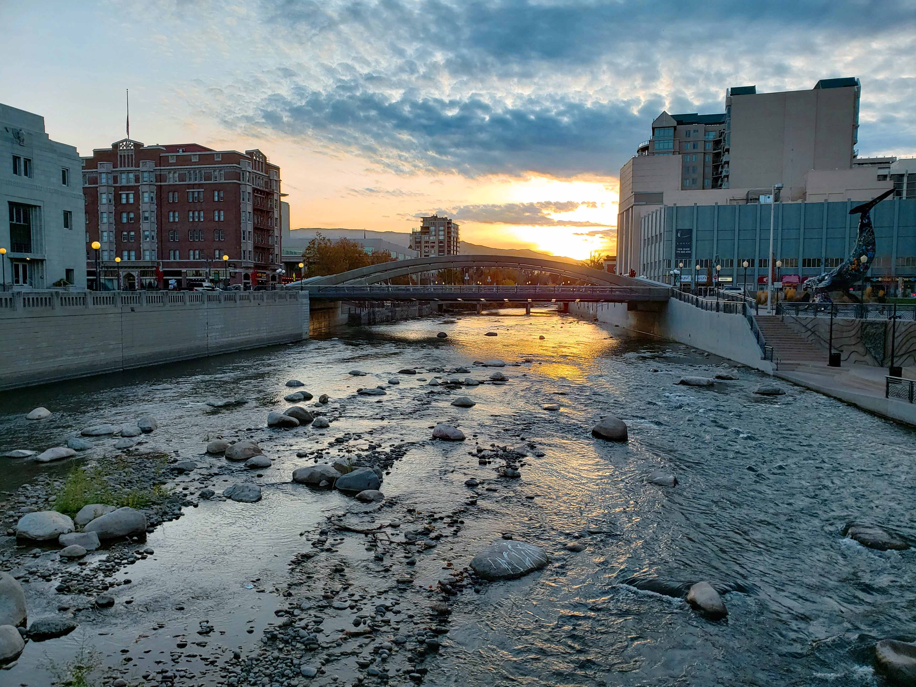 bridge in the city of reno nevada