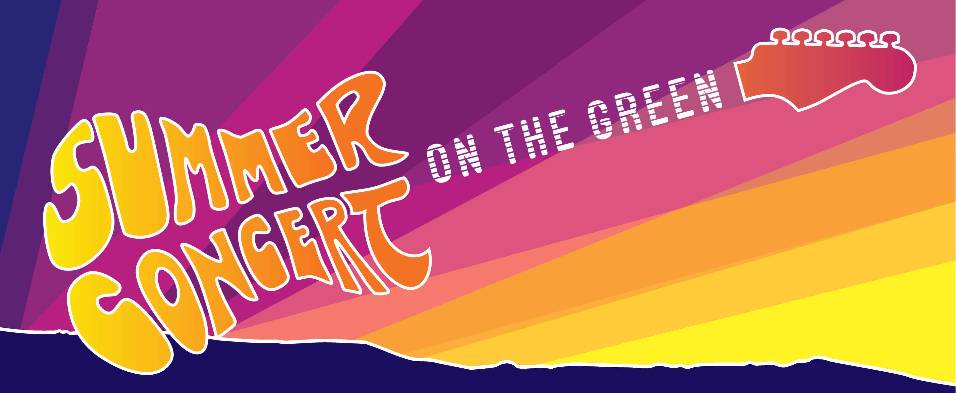 summer concert on the green banner