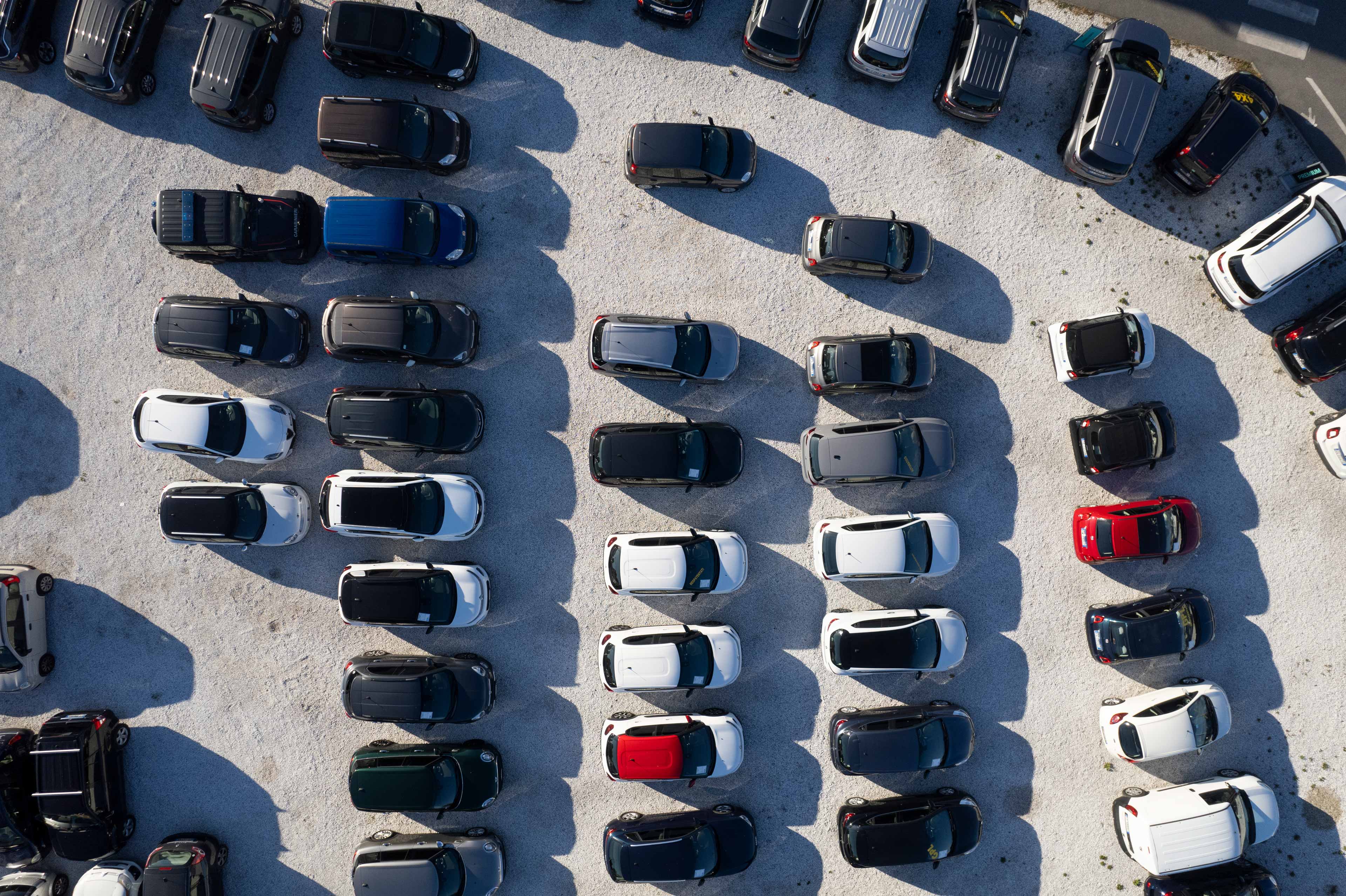 yard for the storage of cars for sale