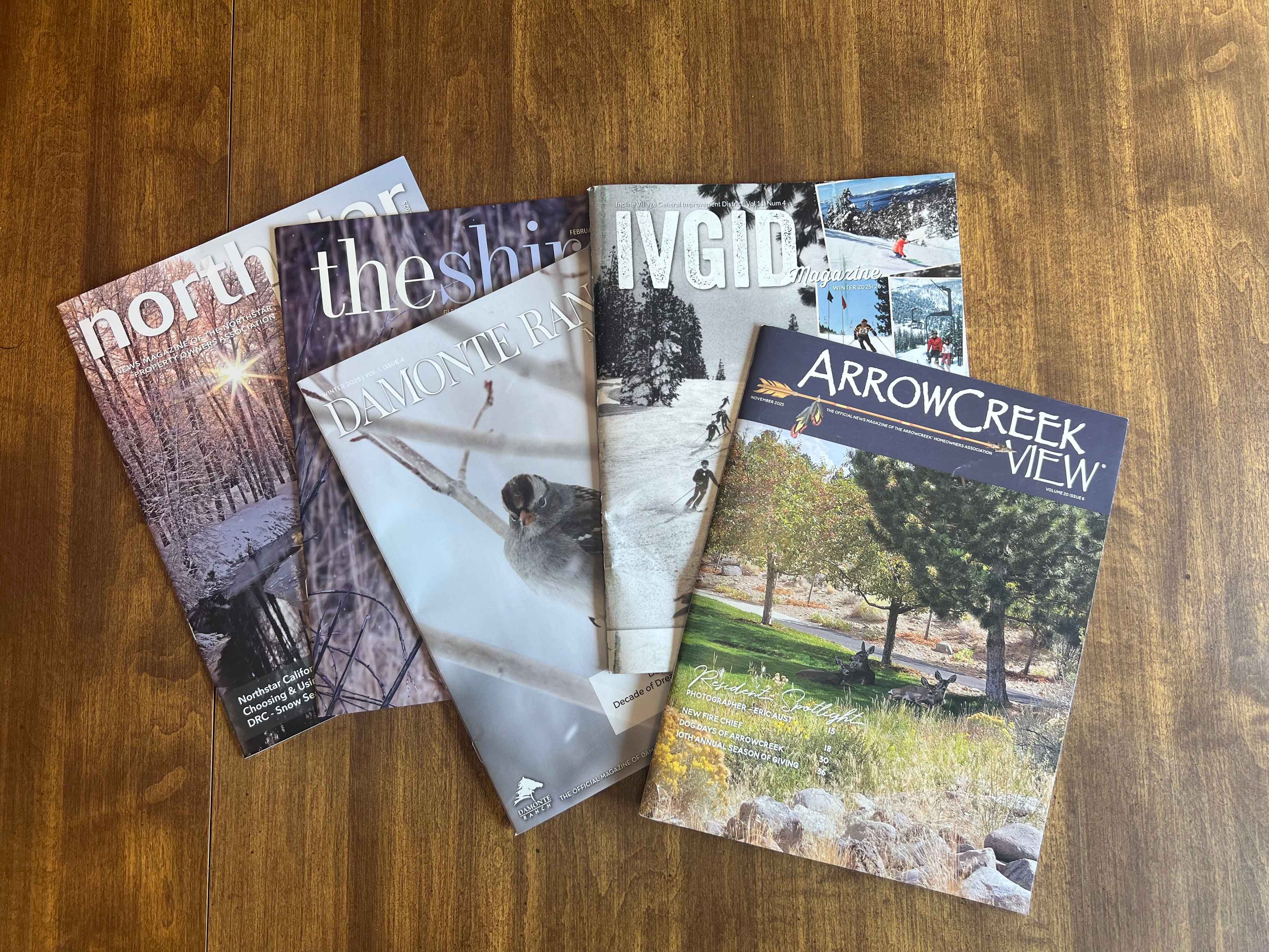 ccmedia publishin magazines on a table